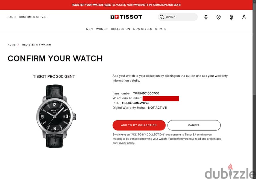 Tissot Watch Gent ساعة تيسوت رجالي 11