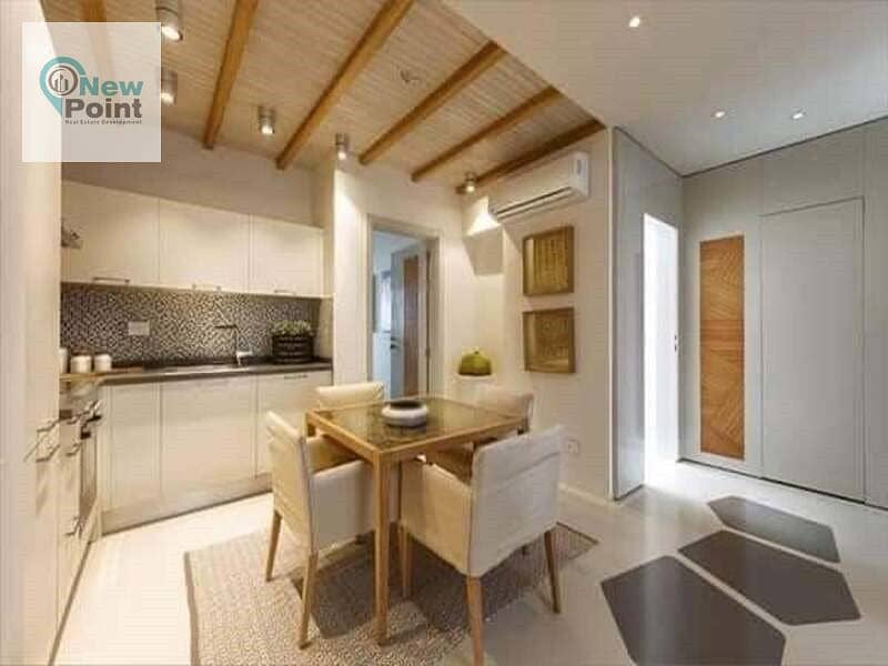 تطرح شركة مراكز شقة مع جاردن متشطبة بالتكييفات في التجمع كمبوند Crescent walk New Cairo 10