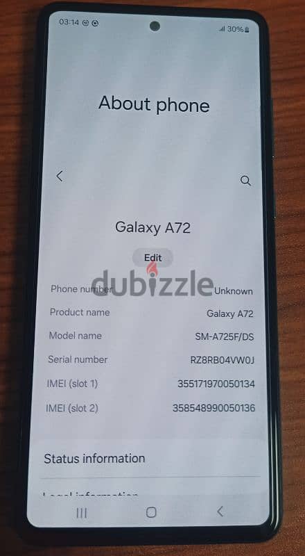 Samsung a72 2