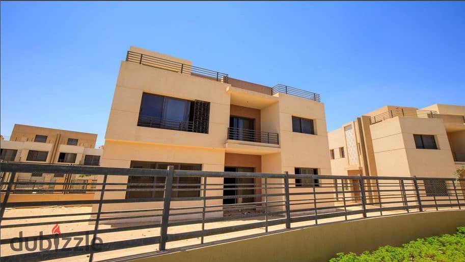 A 240 sqm family house is available for immediate sale with installments in Alma Compound, Sheikh Zayed, located near Arkan Mall in a prime location 4