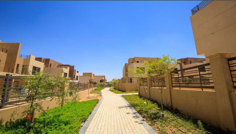 A 240 sqm family house is available for immediate sale with installments in Alma Compound, Sheikh Zayed, located near Arkan Mall in a prime location 9