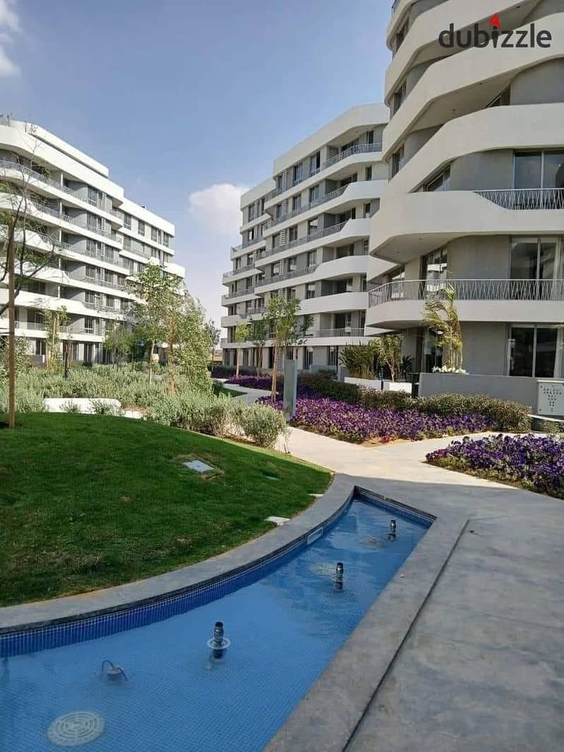 A two-room apartment in Bloom Fields Compound, developed by Misr Development, finished, Ultra Luxe, by architect Mona Hussein. 3