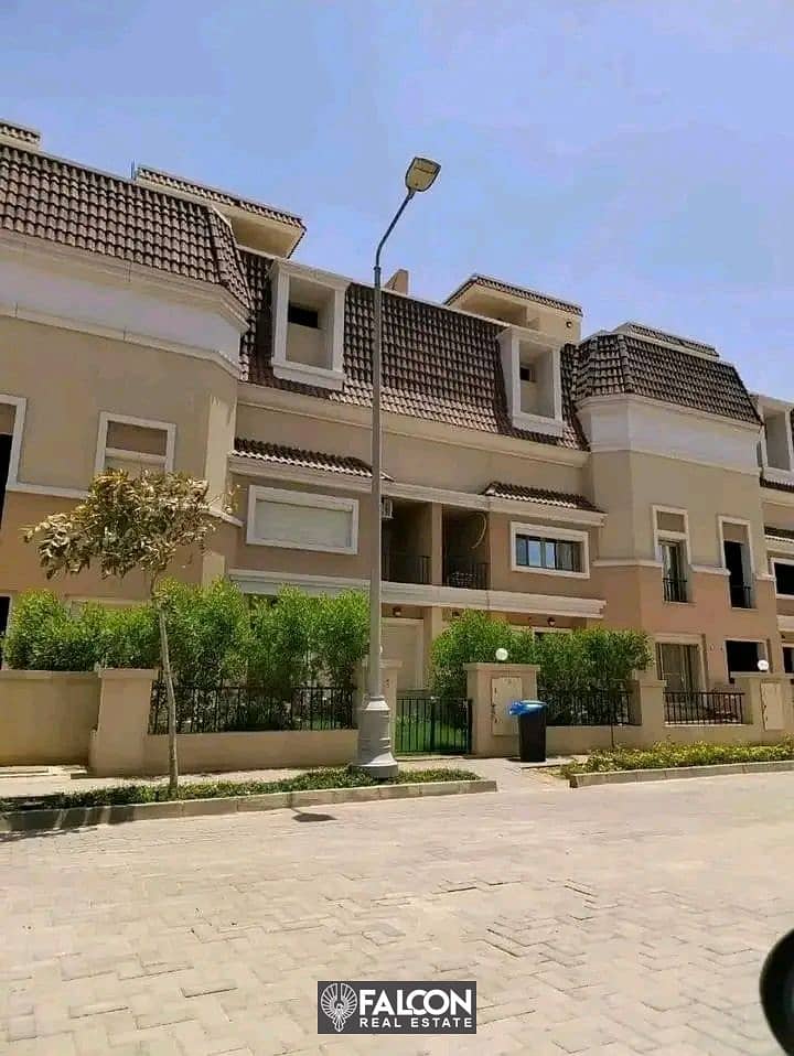 villa 206m for sale in sarai comopund NEW CAIRO . doscount 40% 10