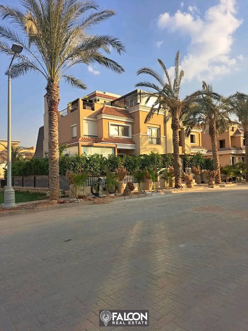 villa 206m for sale in sarai comopund NEW CAIRO . doscount 40% 12