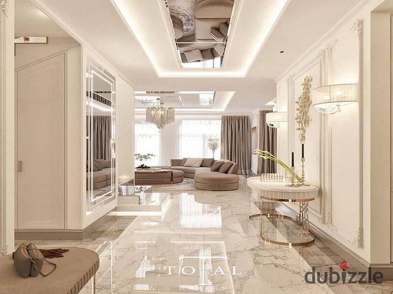 شقه بجاردن متشطبه بالتكيفات للبيع في كمبوند كريسينت ووك-Crescent Walk وتقسيط علي 8سنوات 6