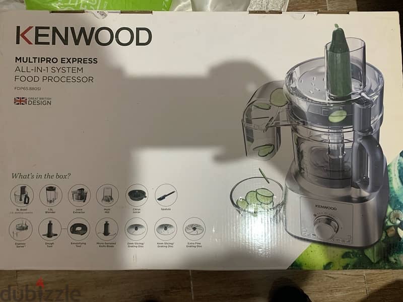 Kenwood MultiproExpressFoodProcessor, 3 Liter 1000 Watt, - FDP65.880SI 3