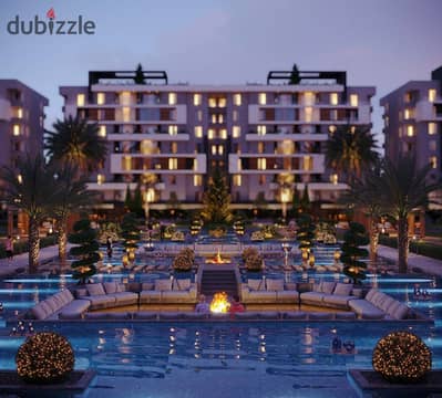 "Luxurious residential resort apartment, modern amenities, and tranquil environment for refined living.