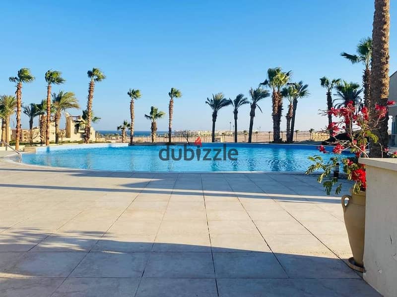 شقة 2 غرفة نوم بجاردن + Pool تشطيب فاخر في فيراندا سهل حشيش Veranda 4