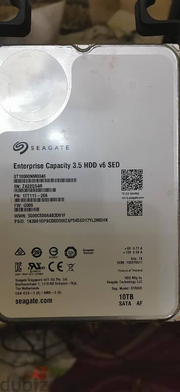 هارد Seagate Enterprise 10TB HDD 7200 rpm