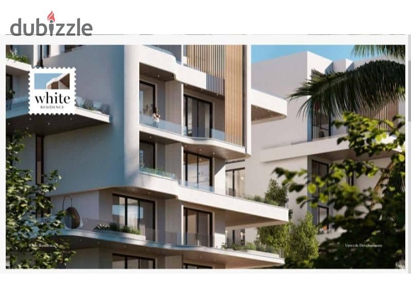 دوبلكس نصف مشطبه 221م + جاردن White Residence بالتجمع 3