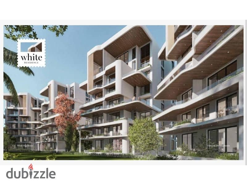 دوبلكس نصف مشطبه 221م + جاردن White Residence بالتجمع 4