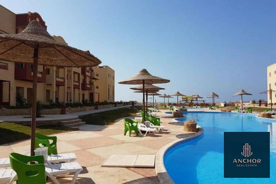 Fully finished chalet with Pool View, Ready to move, at Oyoun Moussa Ras Sedr. 3