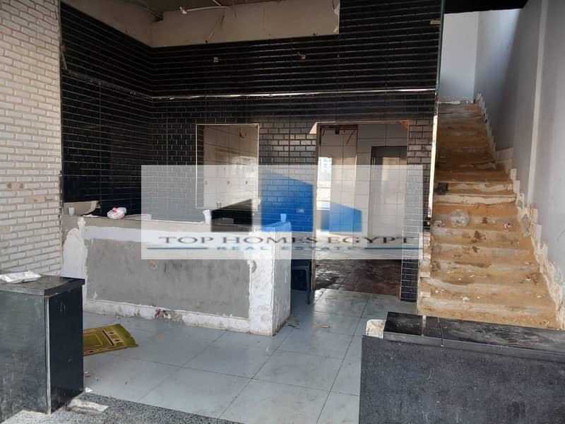 Duplex shop for rent 150 SQM fully finished on South 90th Street - New Cairo 10