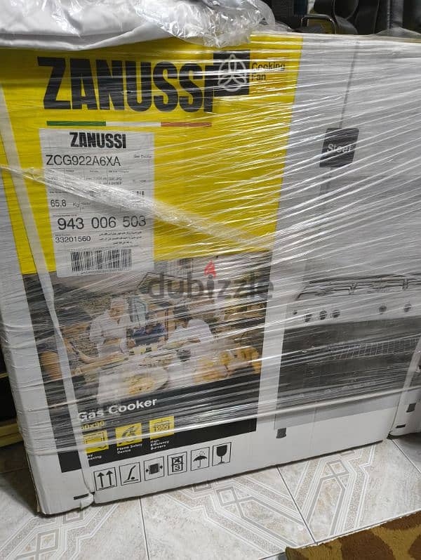 zanussi steel زانوسي ستيل 5 شعله و مروحة جديد 1