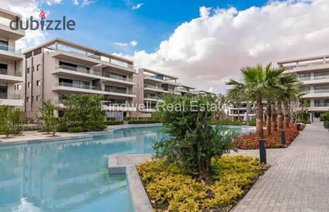 شقه للبيع فى كمبوند ليك فيو ريزيدنس لوكيشن مميز جدا فيو لاند سكيب Lake View Residence 2