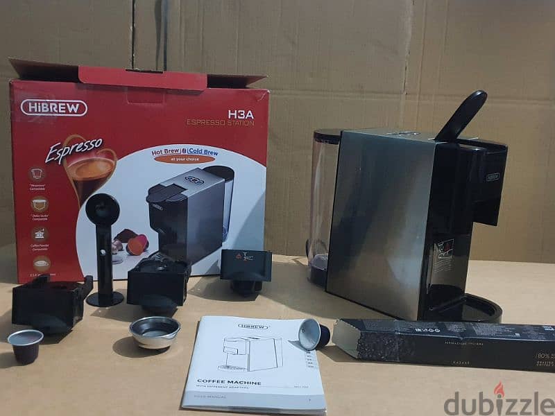 ماكينة قهوة هايبرو  5x1 Hibrew Espresso Cofee Machine H3A 10