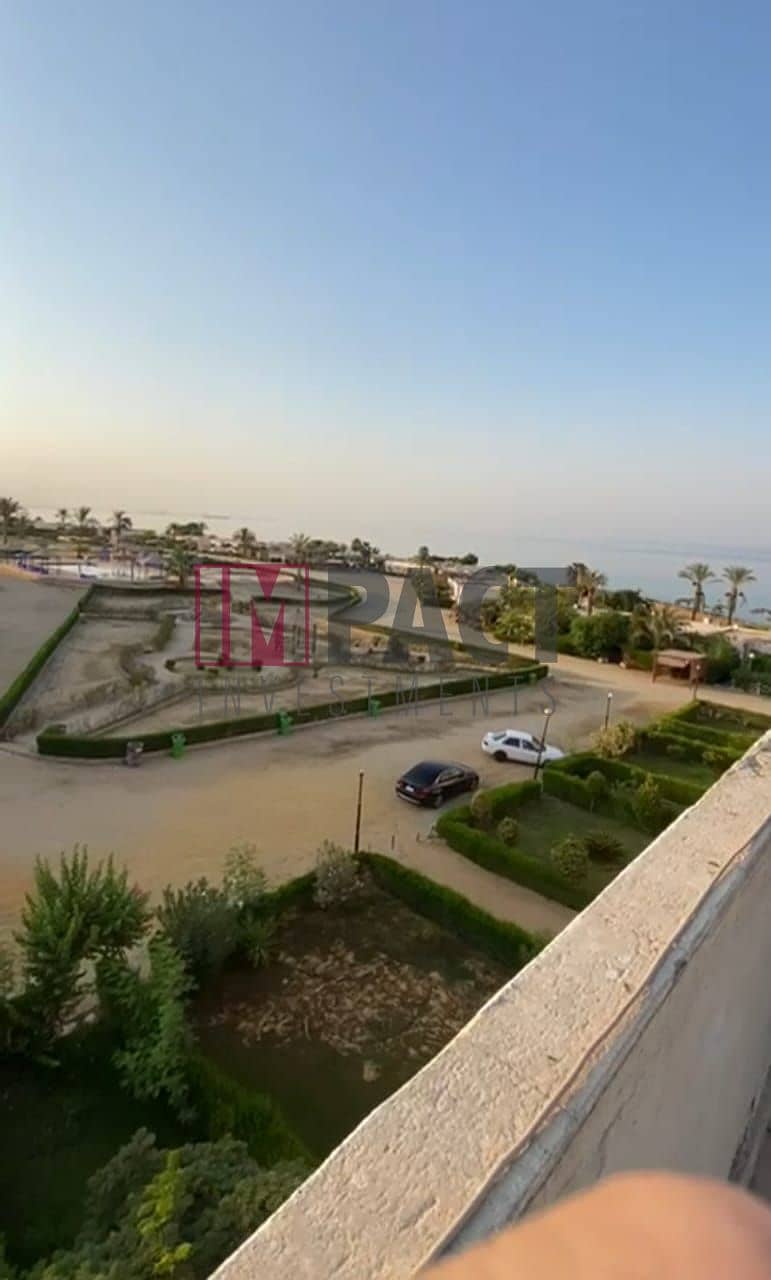 Al Hijaz Village in Ain Sokhna, a chalet for sale overlooking the sea, furnished with air conditioners  - The chalet has an area of ​​70 square meters 0