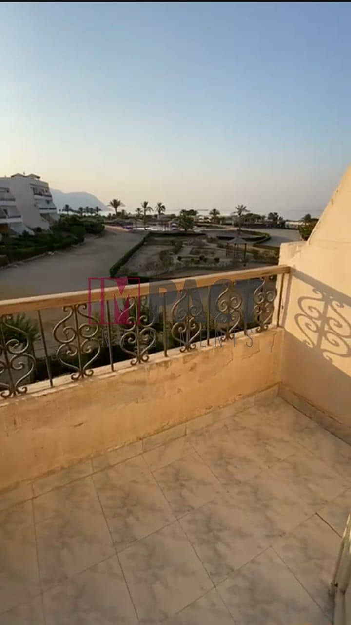 Al Hijaz Village in Ain Sokhna, a chalet for sale overlooking the sea, furnished with air conditioners  - The chalet has an area of ​​70 square meters 6