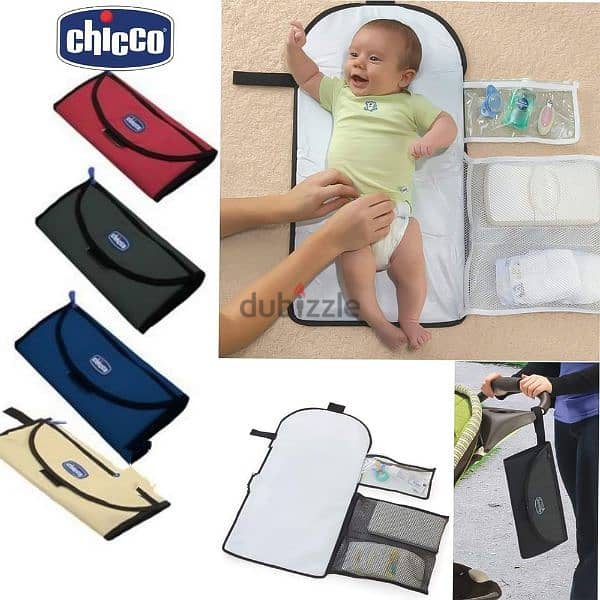 مغرش مبطن لتغيير حفاضات الطفل ، مفرش chicco , مفرش اطفال ، 1