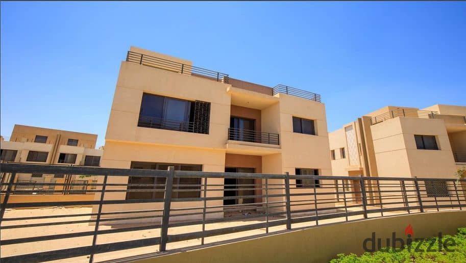 Family house, 240m² with an additional 240m² garden, available for extended installments in ALMA Compound, prime location in Sheikh Zayed, 4