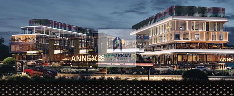 Invest and own a shop ground floor on the axis directly in 6th October City, with 522K advance and instalments for the longest period 4