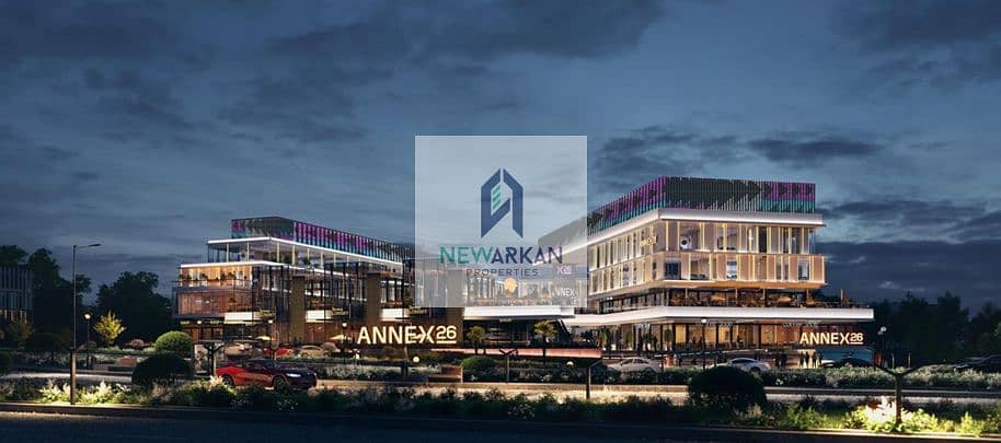 Invest and own a shop ground floor on the axis directly in 6th October City, with 522K advance and instalments for the longest period 6