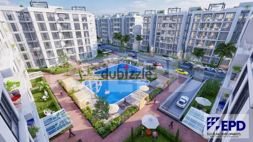 Finished apartment for sale with the lowest down payment and price and in installments in Rovan El Sheikh Zayed Compound 9