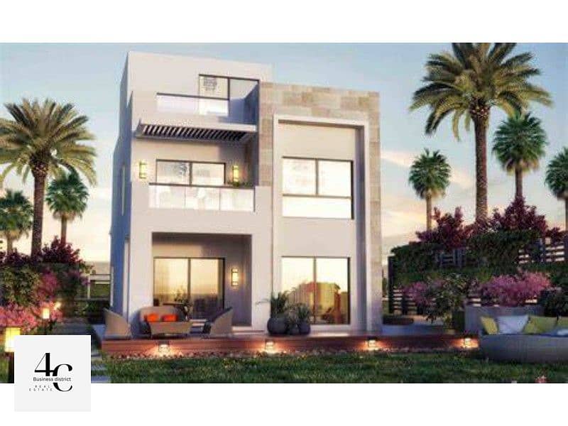 Town house 182m  for sale in seashore  with down payment and installments, Lagoon and sea view 2