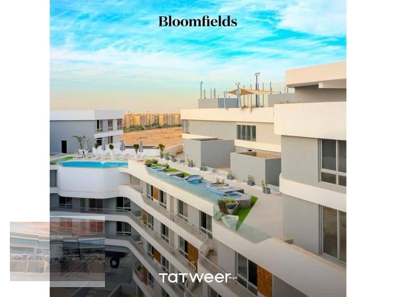 Corner Lake View APT for sale in Bloomfields Mostakbal city Overlooking lake and greenery - Core and shell 0