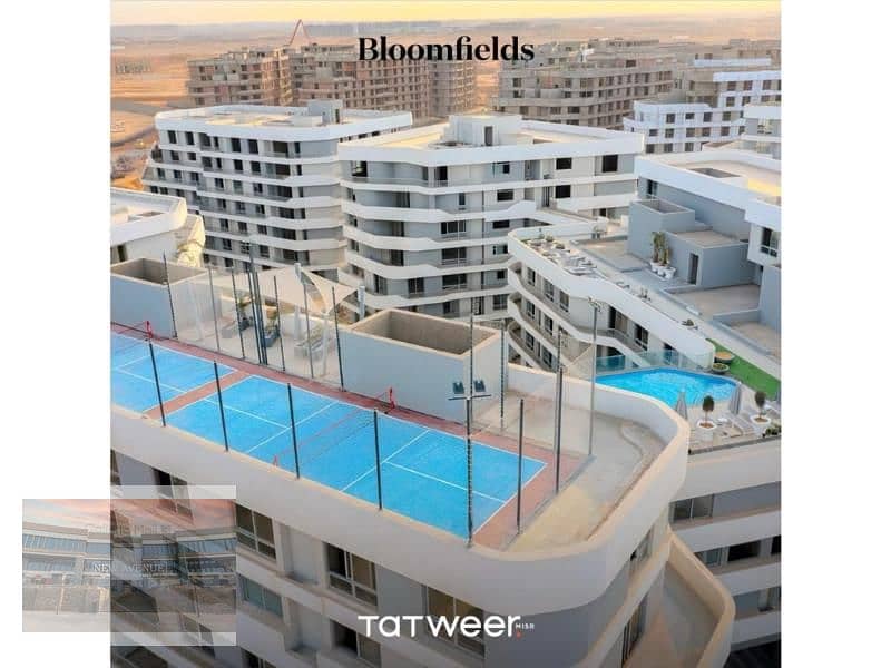 Corner Lake View APT for sale in Bloomfields Mostakbal city Overlooking lake and greenery - Core and shell 7