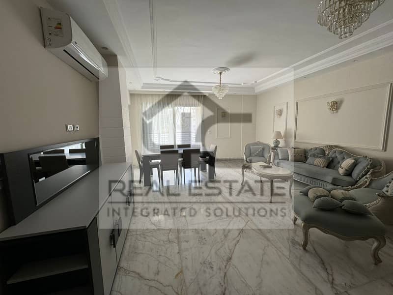 Apartment in a garden in Hyde Park, Fifth Settlement, for rent, 155 square meters, 3 rooms, lowest price, rent in Market View Landscape, Prime Locati 2