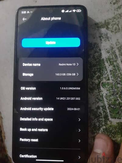 شاومي  256 redmi note 13 رقم التواصل