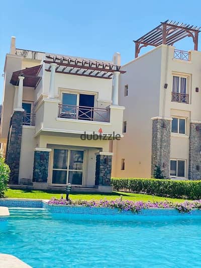 فيلا 273م ب Private pool استلام فوري Full Sea View - بقرية blue blue العين السخنه