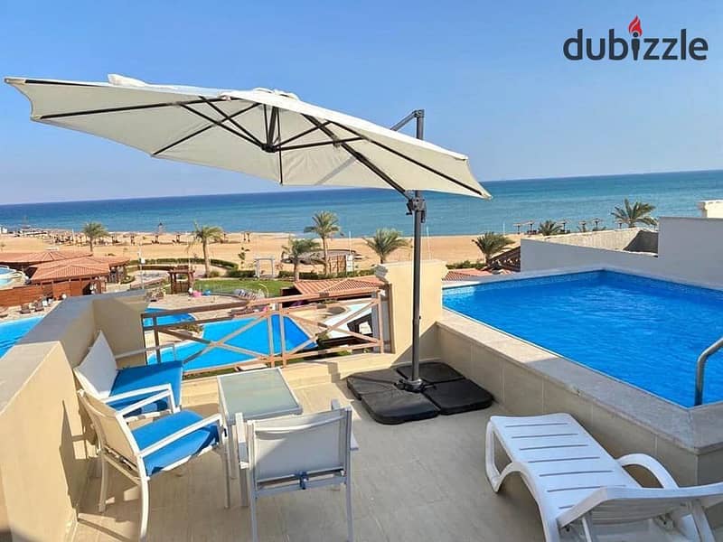 فيلا 273م ب Private pool استلام فوري Full Sea View - بقرية blue blue العين السخنه 1