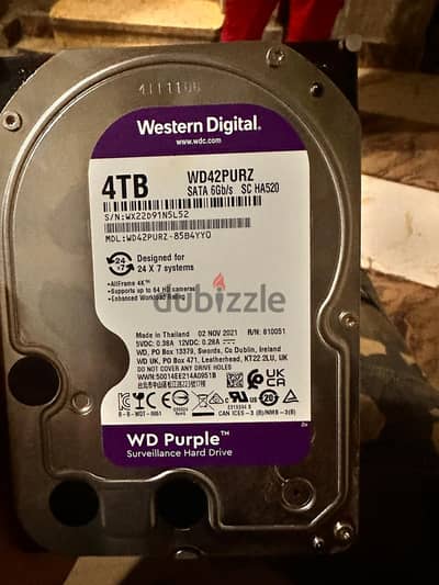 Western Digital Internal Hard Disk ( 4 TB)- هارد 4 تيرا بربل-هيلث 100%