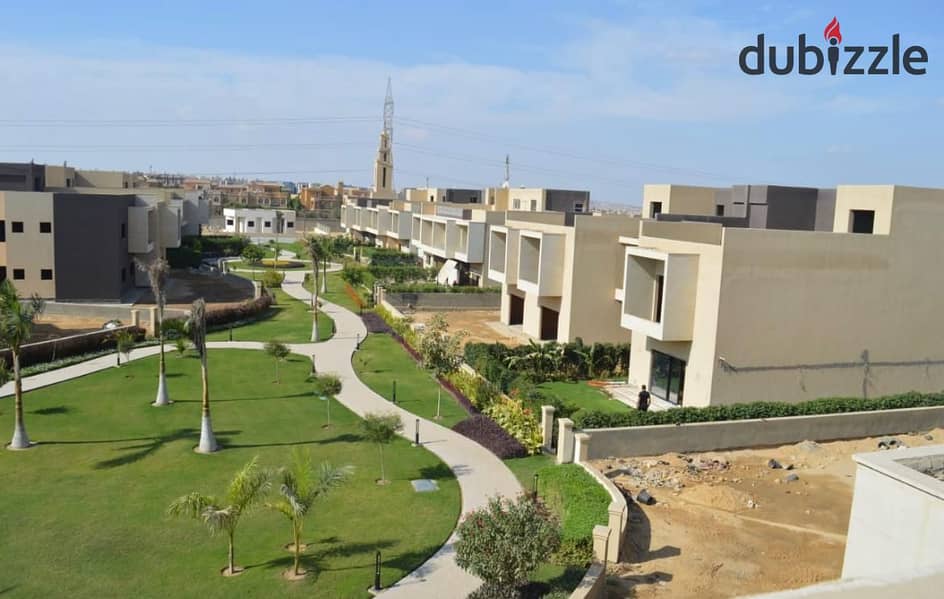 Live immediately in an apartment in a garden behind Mall of Arabia in Sheikh Zayed, in installments, in JOYA 7