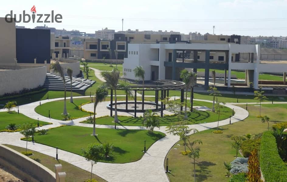 Live immediately in an apartment in a garden behind Mall of Arabia in Sheikh Zayed, in installments, in JOYA 8