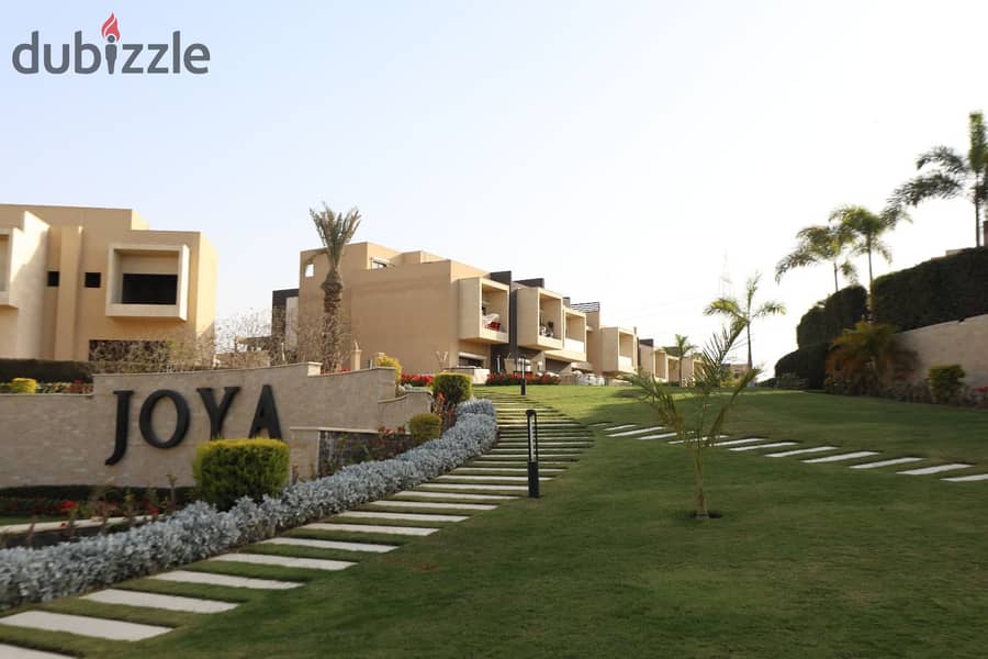 Live immediately in an apartment in a garden behind Mall of Arabia in Sheikh Zayed, in installments, in JOYA 13