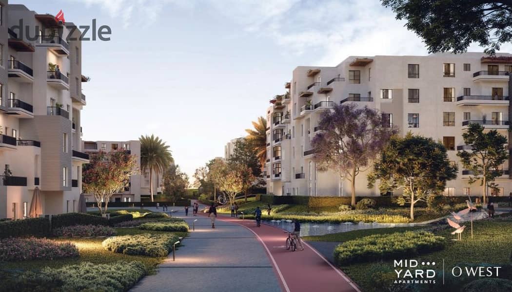 Live immediately in a fully finished apartment with a landscape view and a garden, in installments, in O West 5