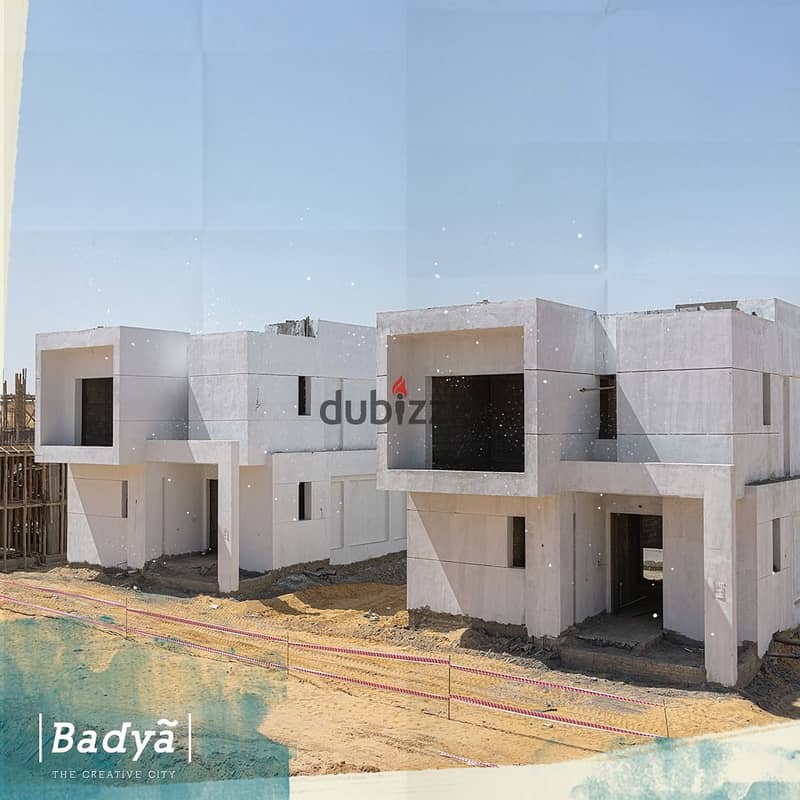 فيلا تاون هاوس 2م دفعة كاش للبيع في بالم هيلز بادية 6 اكتوبر  - town house badya palm hills 4