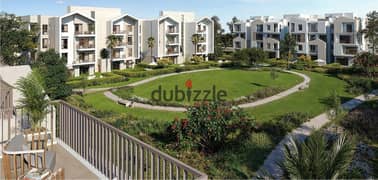 Garden apartment for sale prime location in karmell sodic elsheikh Zayed October next to Beverly hills ground and garden 0