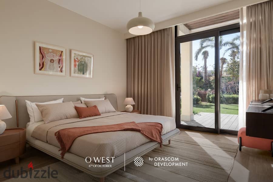 Own your fully finished apartment RTM in O West by Orascom with the lowest price and longest payment plan. 18