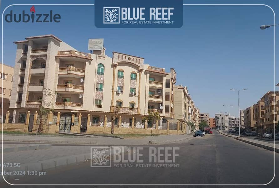 Apartment with garden for sale 256 SQM Ready to move with lowest price in the market in the fifth district in Shorouk 1