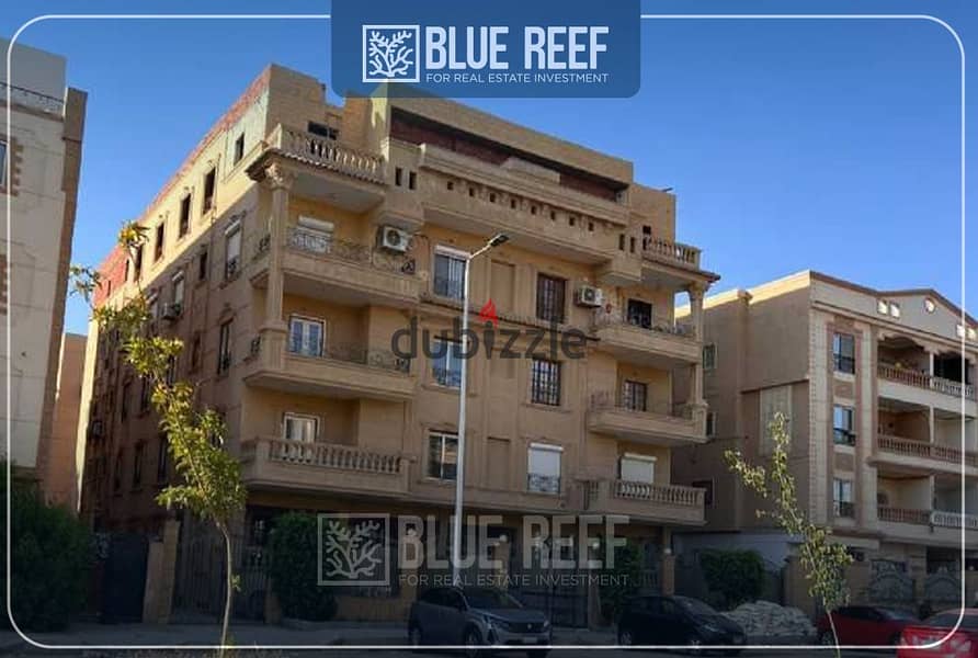 Apartment with garden for sale 256 SQM Ready to move with lowest price in the market in the fifth district in Shorouk 9