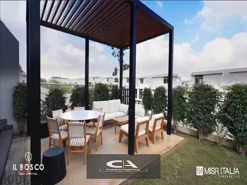 Immediate delivery apartment for sale in Amazing Location in the New Capital in Bosco Compound Only 0% down payment 14% discount | View Landscape 6