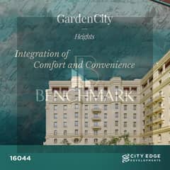 Studio apartment 75m for sale in the Administrative Capital New Cairo New Garden City Compound R5 area City Edge Company soon delivery and finished 0