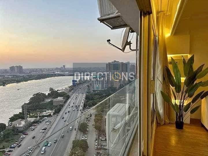 Apartment for sale, immediate receipt With an open view of the Nile on Maadi Corniche in Reef Du Nile Towers 6