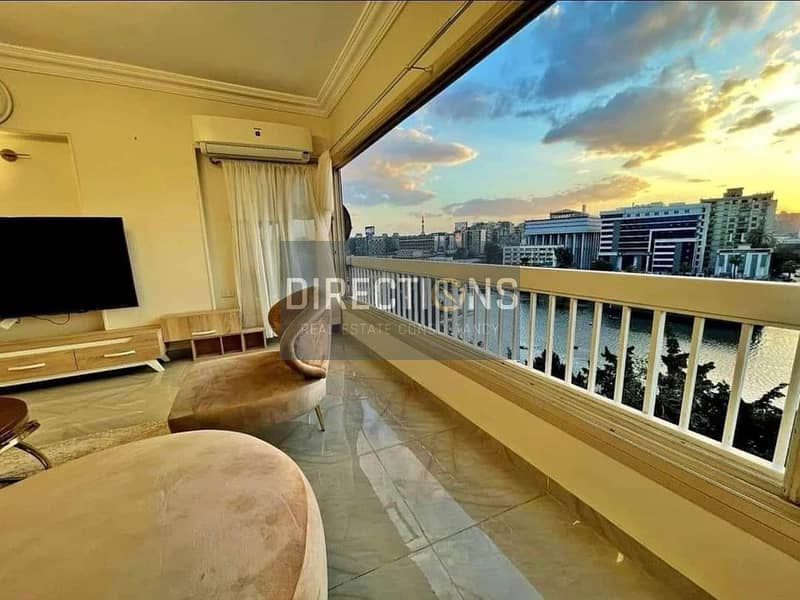 Apartment for sale, immediate receipt With an open view of the Nile on Maadi Corniche in Reef Du Nile Towers 10