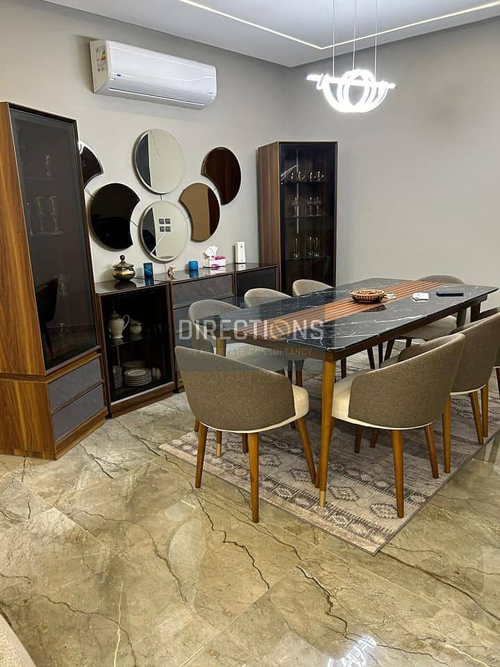 apartment, fully finished with air conditioners, for sale, ready to move in, in Village West, by Dora Company, in the most vital areas of Octoberf 2