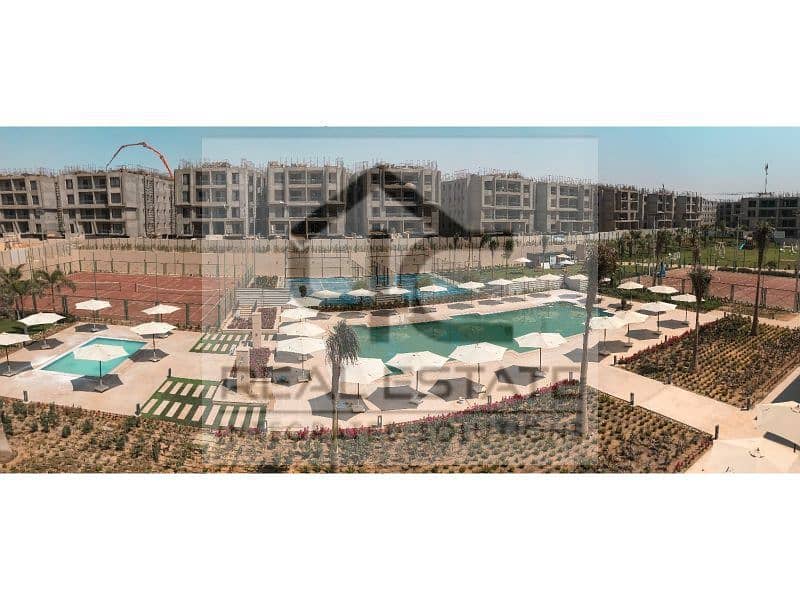 apartment 245 m for sale At Lowest price Douple View  Fully Finished and Prime location  Over looking on landscape 4 bedrooms in fifth square compound 13